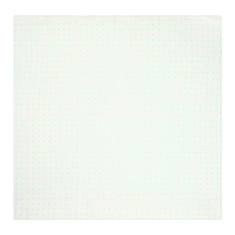 Set 2 cái khăn sữa sợi tre La Pomme 3 lớp 75x75 cm - Kẻ trắng xanh 4