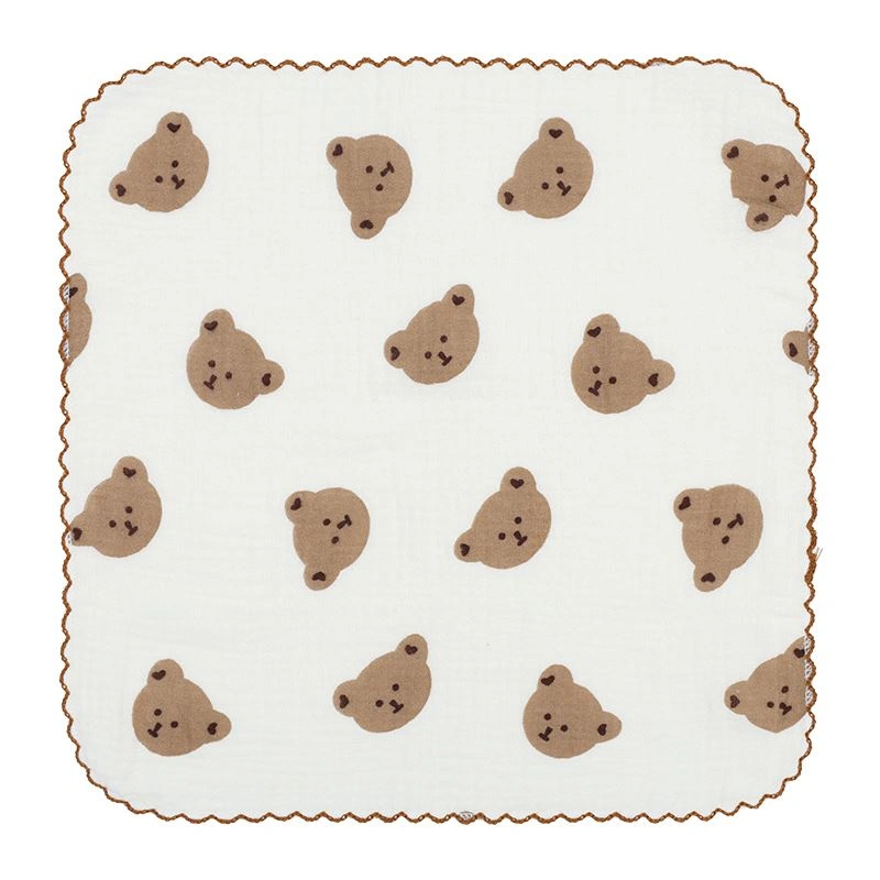 Set 5 cái khăn sữa cotton KACHOOBABY 2 lớp 30x30 cm - Màu ngẫu nhiên 2