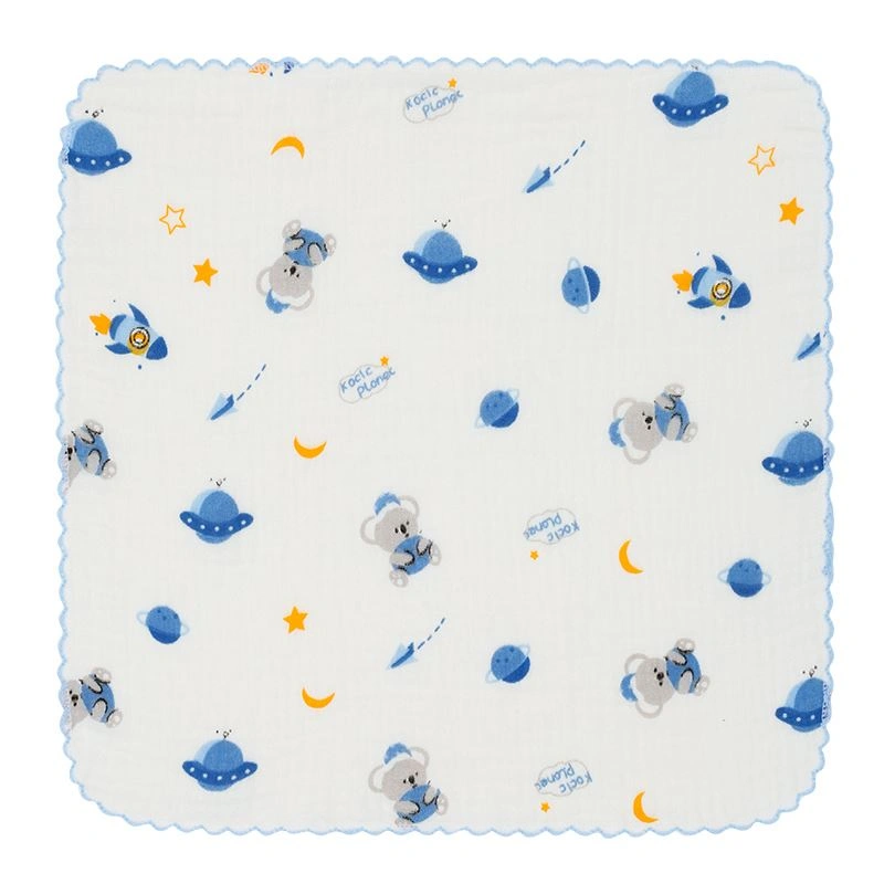 Set 5 cái khăn sữa cotton KACHOOBABY 2 lớp 30x30 cm - Màu ngẫu nhiên 4