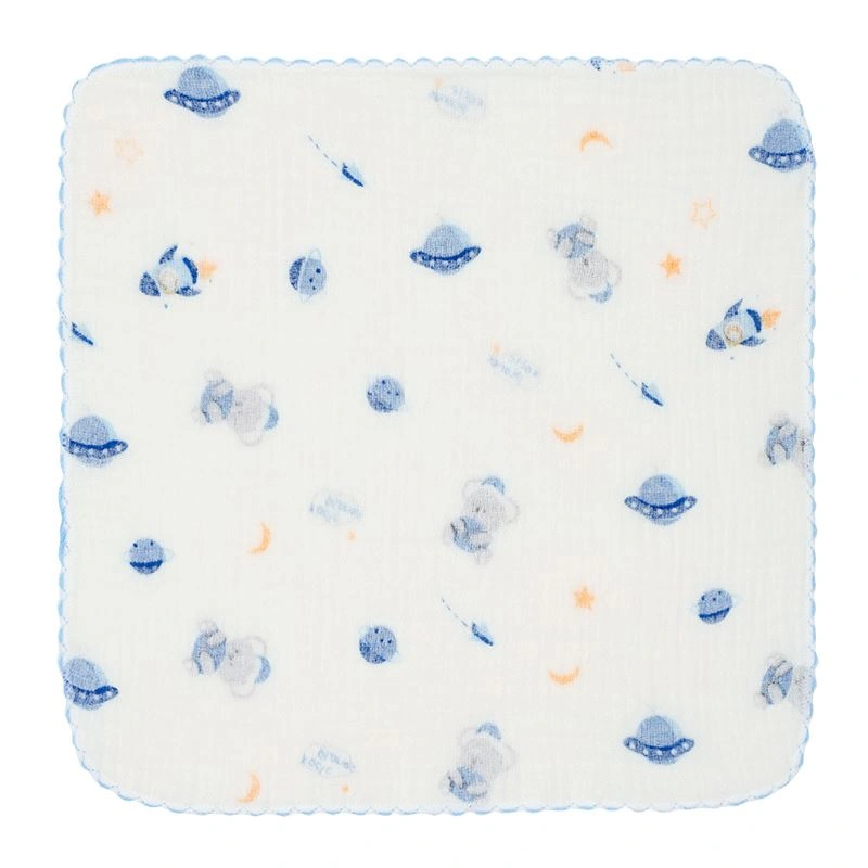 Set 5 cái khăn sữa cotton KACHOOBABY 2 lớp 30x30 cm - Màu ngẫu nhiên 5