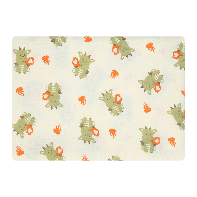 Khăn tắm muslin Bessla 2 lớp 90x100 cm - Gấu vũ trụ 20