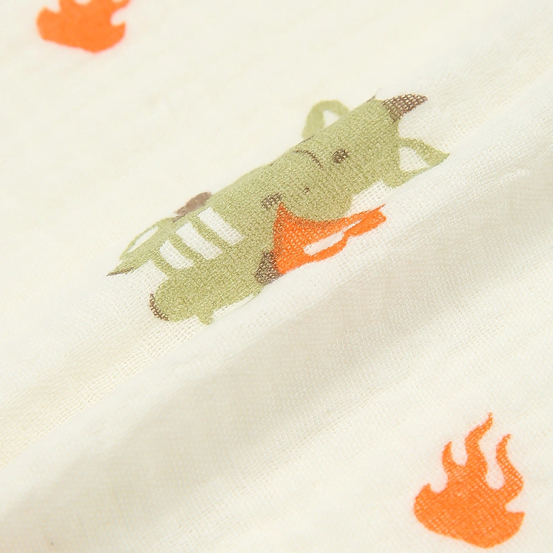 Khăn tắm muslin Bessla 2 lớp 90x100 cm - Gấu vũ trụ 24