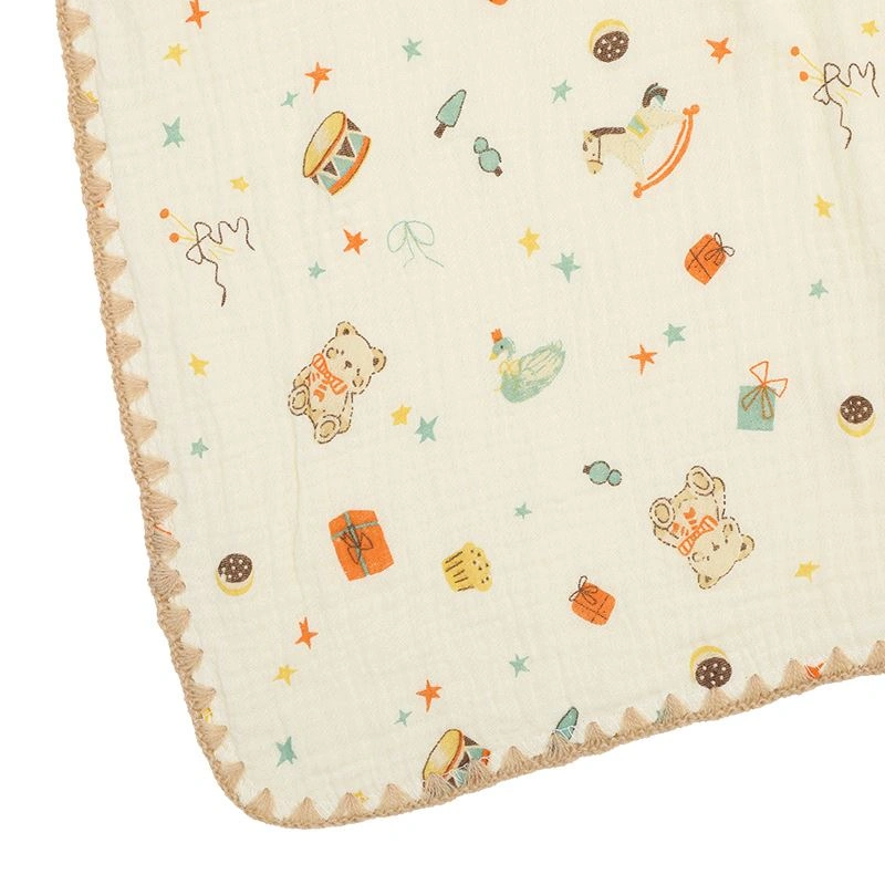 Khăn tắm cotton TOP KIDS 4 lớp 80x100 cm - Màu ngẫu nhiên 5