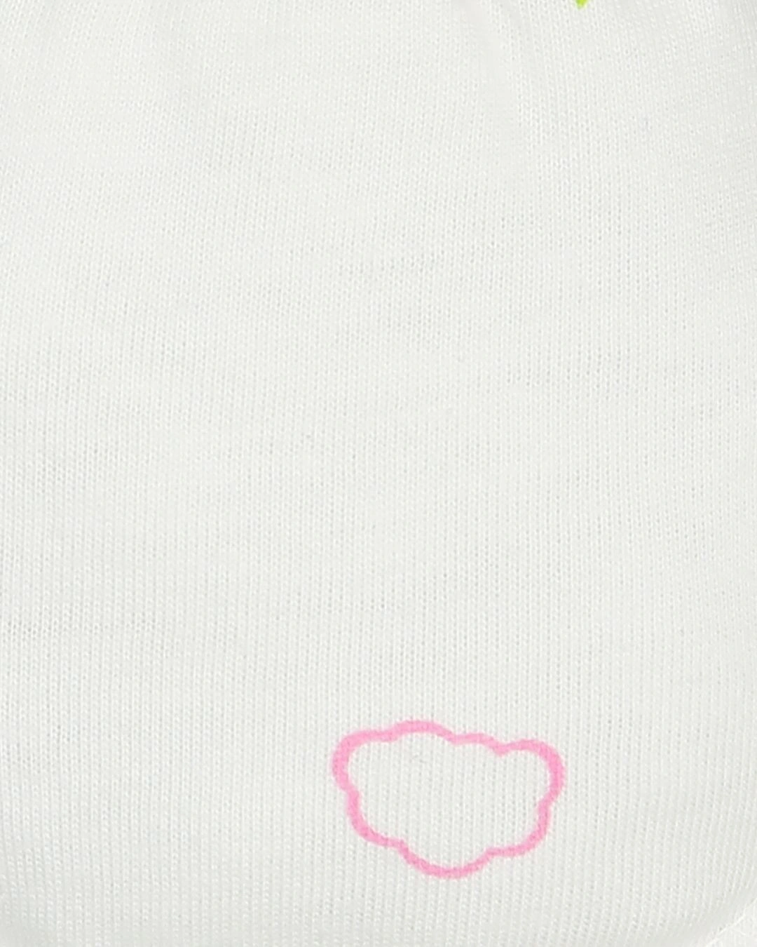 Set nón, bao tay bao chân in ong và hoa IQ Baby màu trắng (0 - 3 tháng) 9