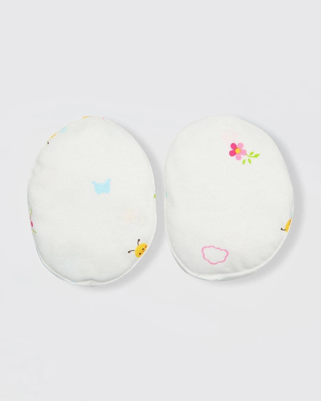 Set nón, bao tay bao chân in ong và hoa IQ Baby màu trắng (0 - 3 tháng) 7