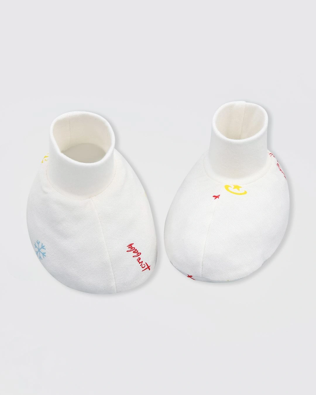 Set nón, bao tay bao chân in love baby IQ Baby màu trắng (0 - 3 tháng) 6