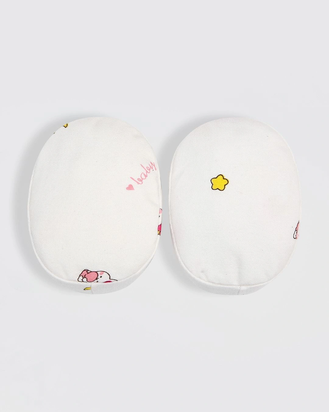 Set nón, bao tay bao chân in thỏ baby IQ Baby màu trắng (0 - 3 tháng) 7