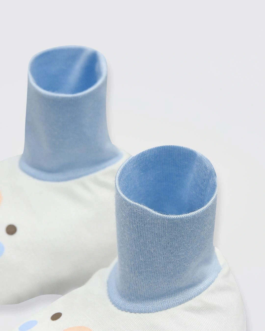 Set nón, bao tay bao chân tai thú BabyMommy màu xanh (0 - 3 tháng) 10