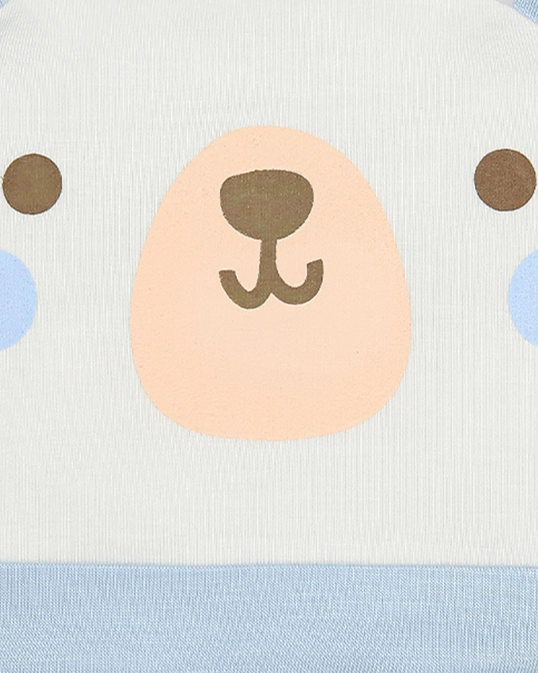 Set nón, bao tay bao chân tai thú BabyMommy màu xanh (0 - 3 tháng) 11