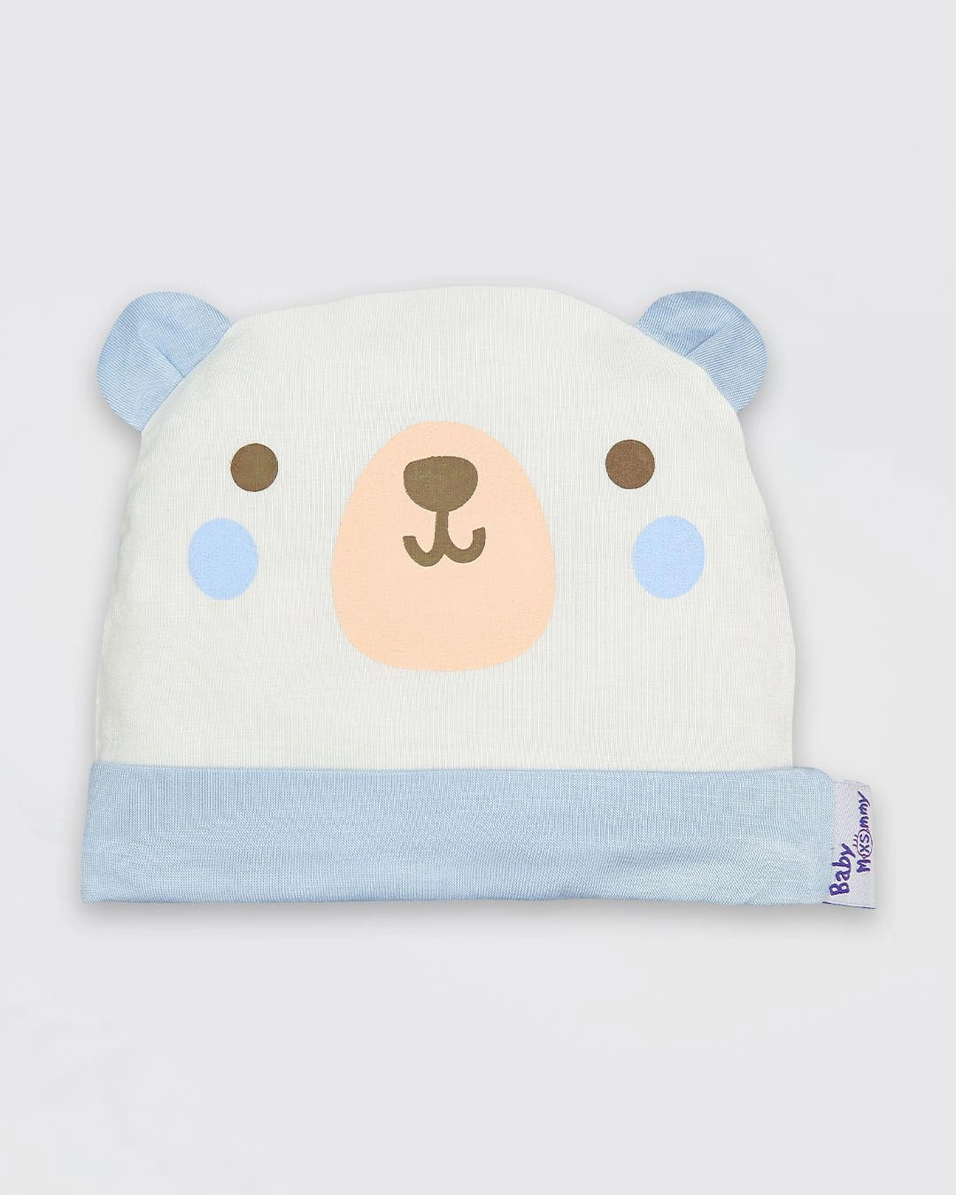 Set nón, bao tay bao chân tai thú BabyMommy màu xanh (0 - 3 tháng) 2