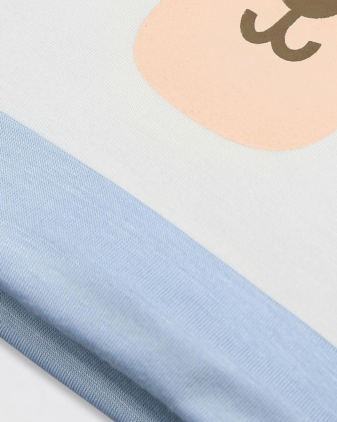 Set nón, bao tay bao chân tai thú BabyMommy màu xanh (0 - 3 tháng) 4