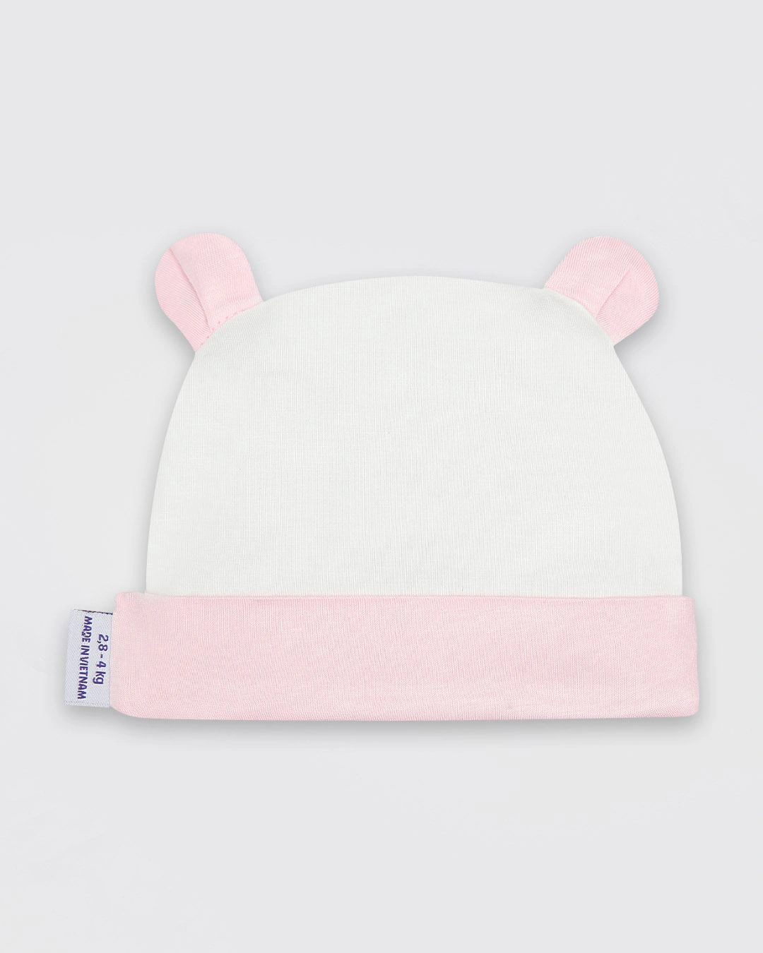 Set nón, bao tay bao chân tai thú BabyMommy màu hồng (0 - 3 tháng) 3