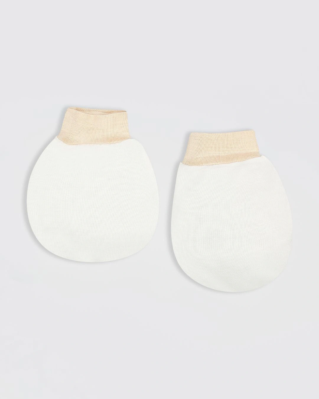 Set nón, bao tay bao chân tai thú BabyMommy màu be (0 - 3 tháng) 6