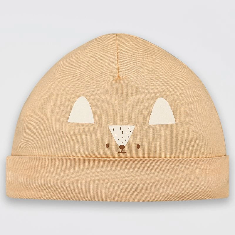 Nón sơ sinh mềm mịn La Pomme màu be đậm (0 - 3 tháng) 5