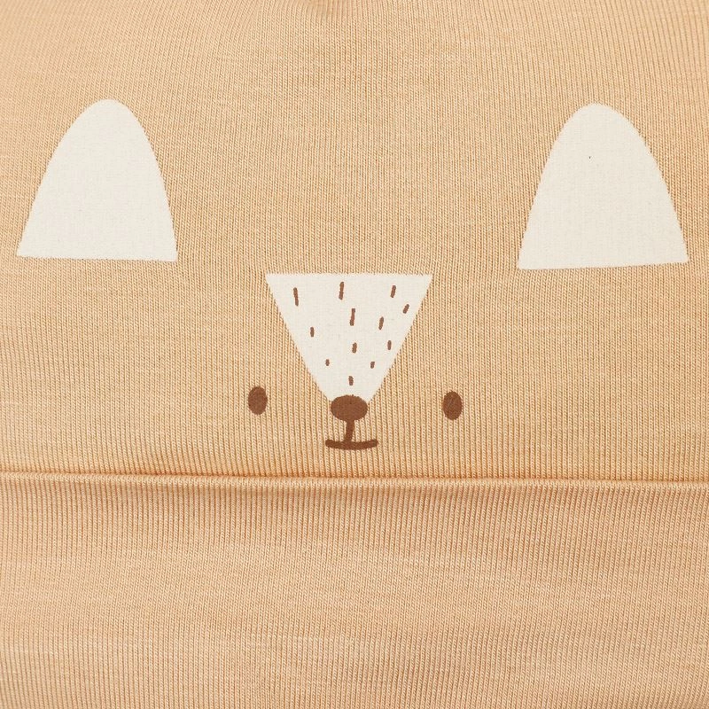 Nón sơ sinh mềm mịn La Pomme màu be đậm (0 - 3 tháng) 8