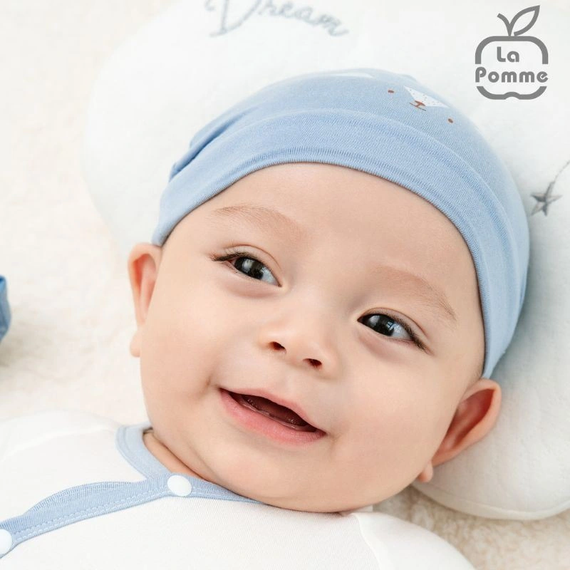 Nón sơ sinh mềm mịn La Pomme màu be đậm (0 - 3 tháng) 10