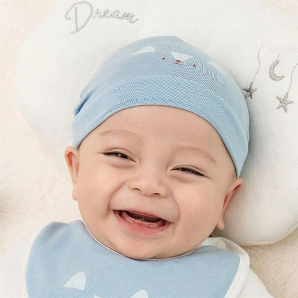 Nón La Pomme sợi tre xanh dương