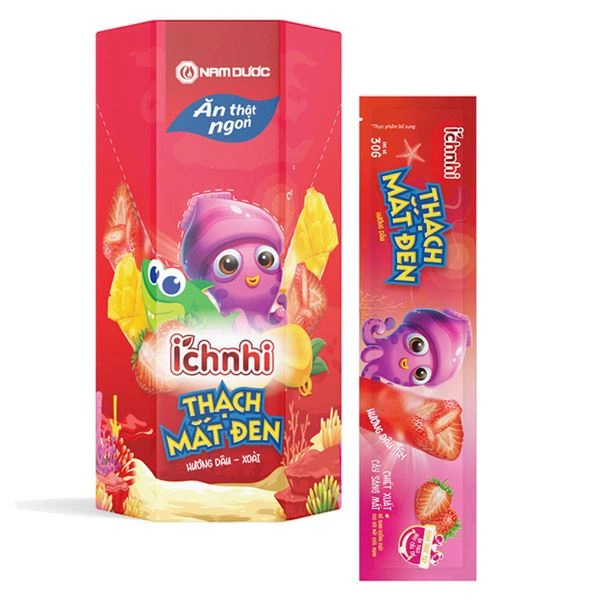 Thạch Ích Nhi bổ sung dưỡng chất cho mắt khỏe hương trái cây, 21 gói (từ 2 tuổi) 1