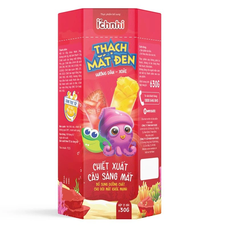 Thạch Ích Nhi bổ sung dưỡng chất cho mắt khỏe hương trái cây, 21 gói (từ 2 tuổi) 3