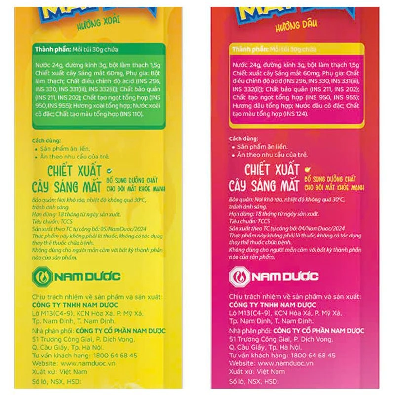 Thạch Ích Nhi bổ sung dưỡng chất cho mắt khỏe hương trái cây, 21 gói (từ 2 tuổi) 6