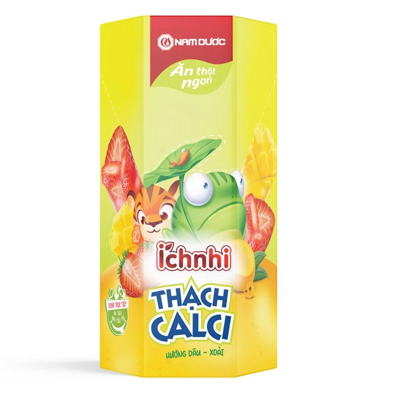 Thạch Ích Nhi bổ sung canxi hương trái cây, 21 gói (từ 2 tuổi) 2