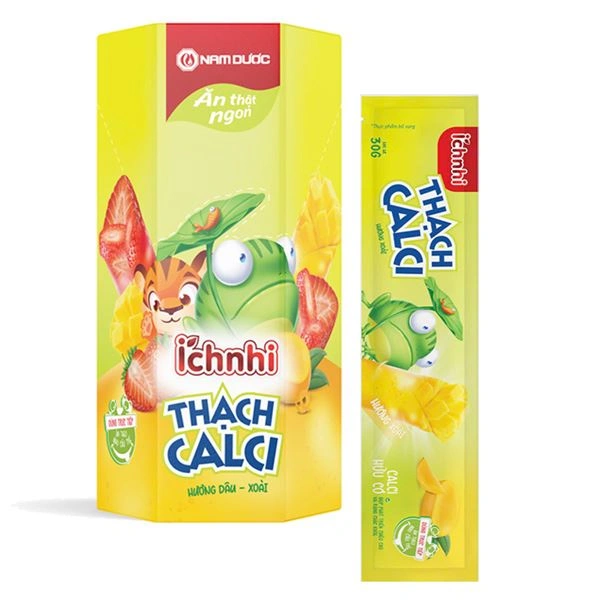 Thạch Ích Nhi bổ sung canxi hương trái cây, 21 gói (từ 2 tuổi) 1