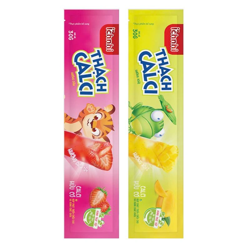 Thạch Ích Nhi bổ sung canxi hương trái cây, 21 gói (từ 2 tuổi) 4