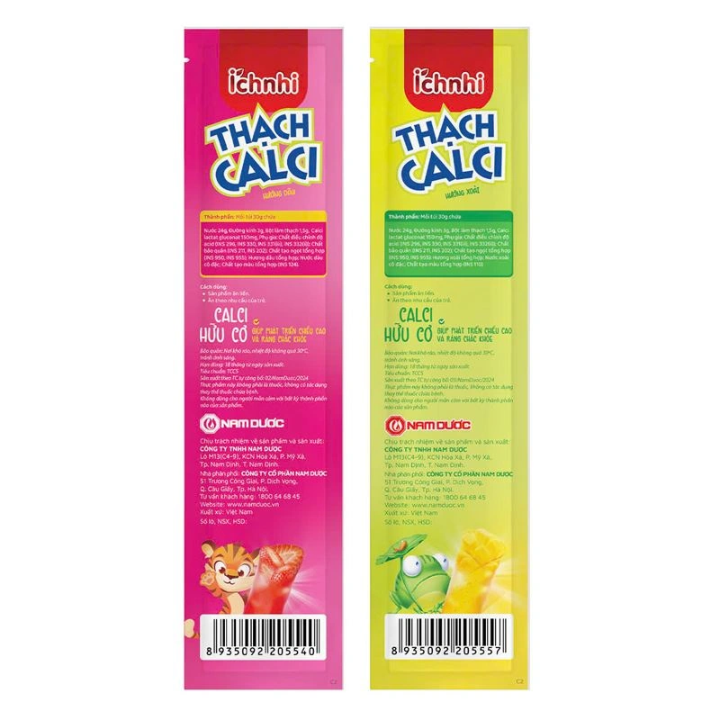 Thạch Ích Nhi bổ sung canxi hương trái cây, 21 gói (từ 2 tuổi) 5