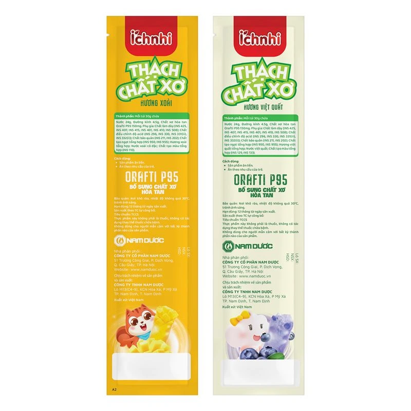 Thạch Ích Nhi bổ sung chất xơ hương trái cây, 21 gói (từ 2 tuổi) 5