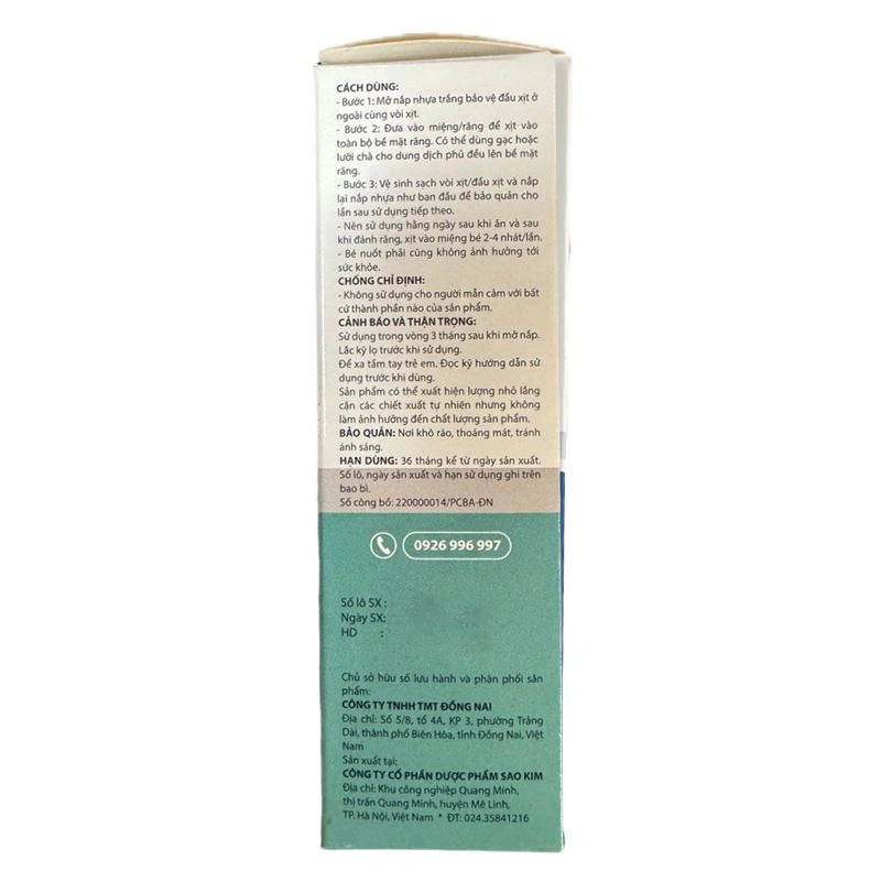 Richkid chống sâu răng hương trái cây, 30 ml dạng xịt (từ 1 tuổi) 4
