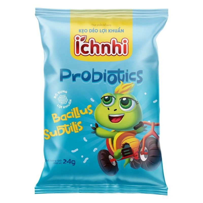 Combo 10 gói kẹo dẻo Ích Nhi bổ sung lợi khuẩn cải thiện tiêu hóa hương trái cây, 24g dạng viên (từ 2 tuổi) - Giao bao bì ngẫu nhiên 2