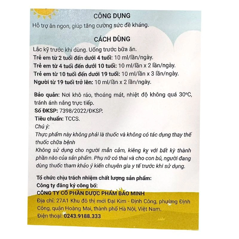 Avisure ZinC hỗ trợ ăn ngon, tăng đề kháng hương dâu, 30 ống dạng uống (từ 2 tuổi) 3