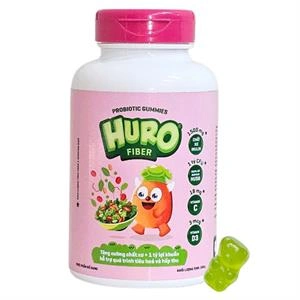 Kẹo dẻo Huro Probiotic Fiber bổ sung chất xơ, hỗ trợ tiêu hóa hương chanh, 168g dạng viên (từ 3 tuổi) 1
