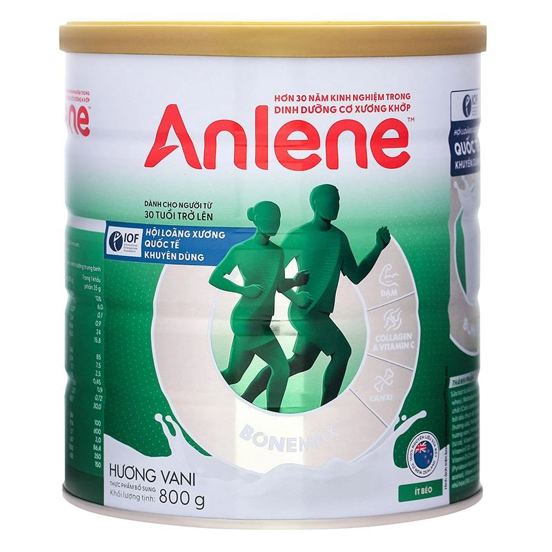 Combo 2 hộp sữa bột người lớn Anlene hương vani 800g 12