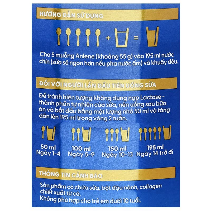 Sữa bột người lớn Anlene Total 10 hương vani 800g (mẫu mới) 10