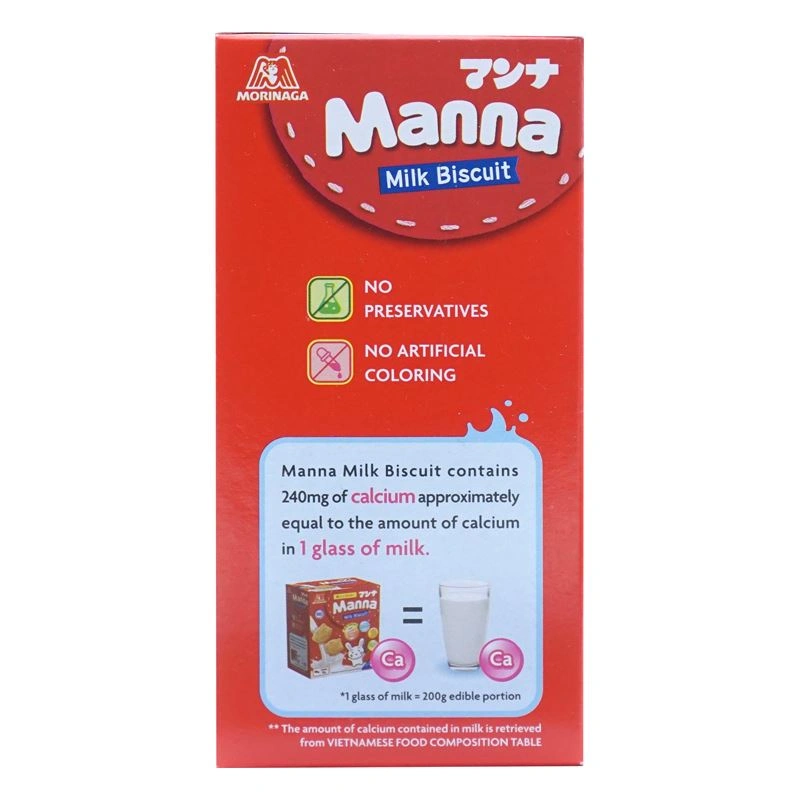 Bánh quy ăn dặm Manna vị sữa hộp 46g (từ 6 tháng) 5