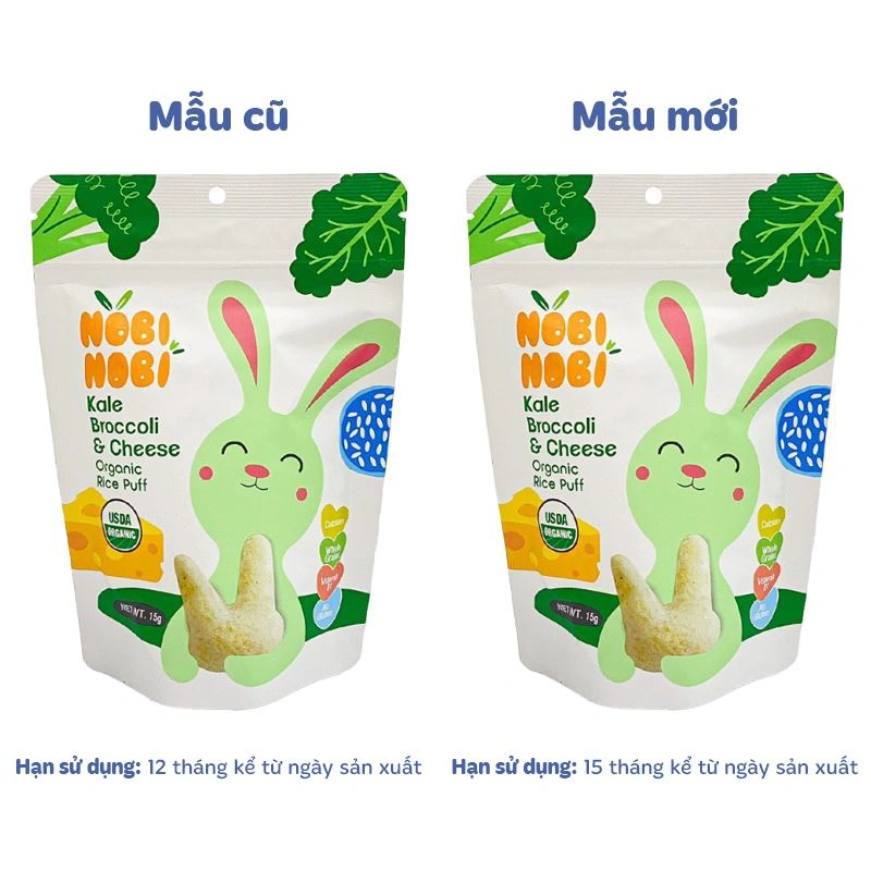 Bánh gạo ăn dặm Nobi Nobi vị quả mọng gói 15g (từ 8 tháng) - Giao bao bì ngẫu nhiên 7