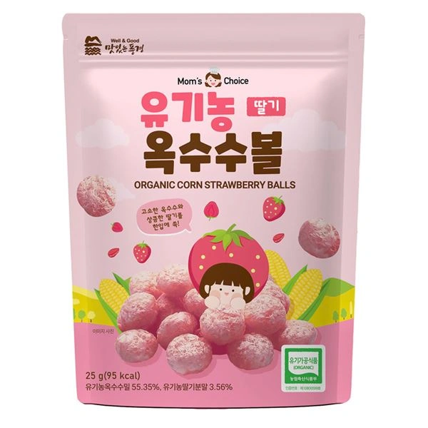 Bánh ăn dặm Mom's Choice vị dâu gói 25g (từ 6 tháng) 1