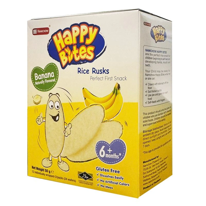 Bánh gạo ăn dặm Happy Bites vị táo hộp 50g (từ 6 tháng) 14