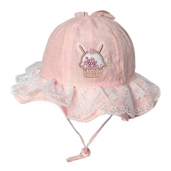 Nón vành cho bé gái Duy Ngọc 5203 màu hồng 1