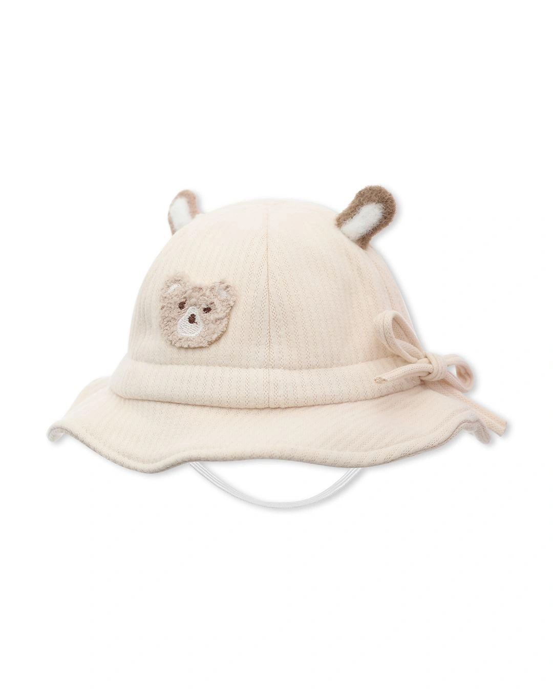 Nón vành cho bé gái TOP KIDS thêu gấu màu hồng 8