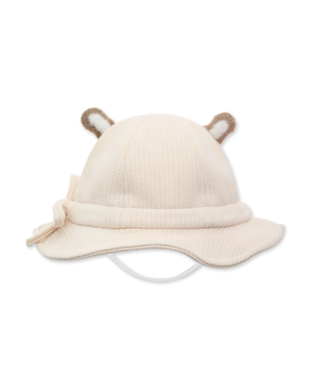 Nón vành cho bé gái TOP KIDS thêu gấu màu hồng 10