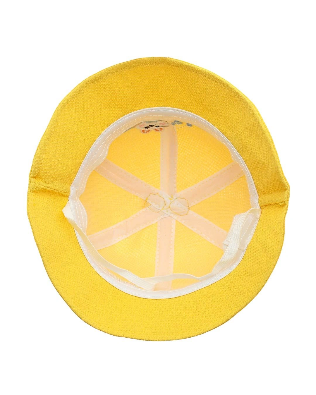 Nón vành cho bé gái TOP KIDS thêu thỏ Smile màu vàng 6