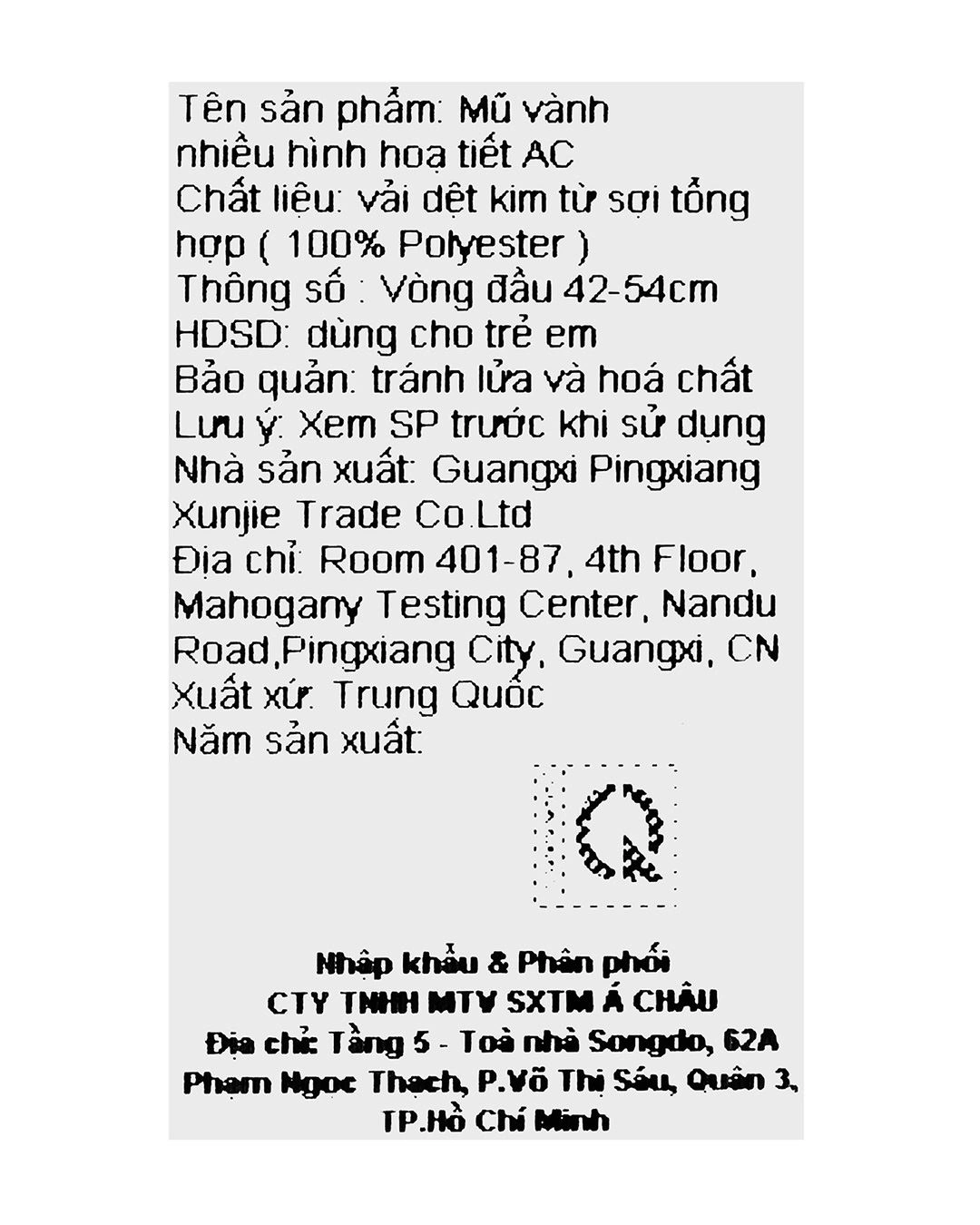 Nón vành cho bé gái TOP KIDS thêu thỏ Smile màu vàng 7