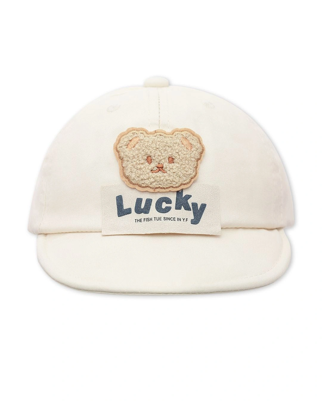 Nón kết cho bé TOP KIDS thêu gấu lucky màu vàng 16
