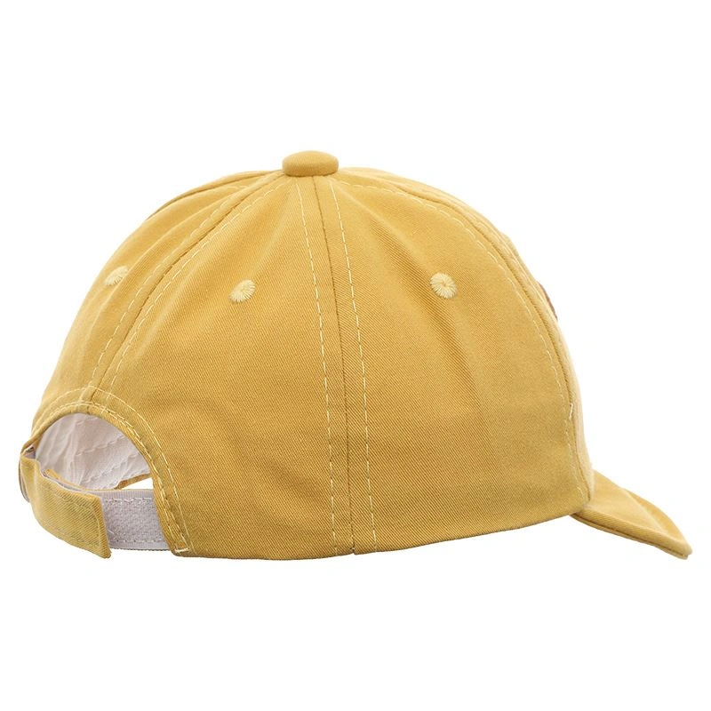 Nón kết cho bé TOP KIDS thêu gấu lucky màu vàng 3