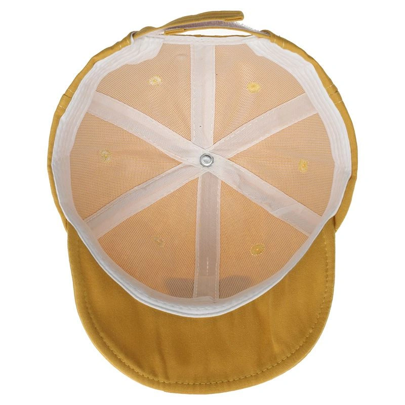 Nón kết cho bé TOP KIDS thêu gấu lucky màu vàng 6