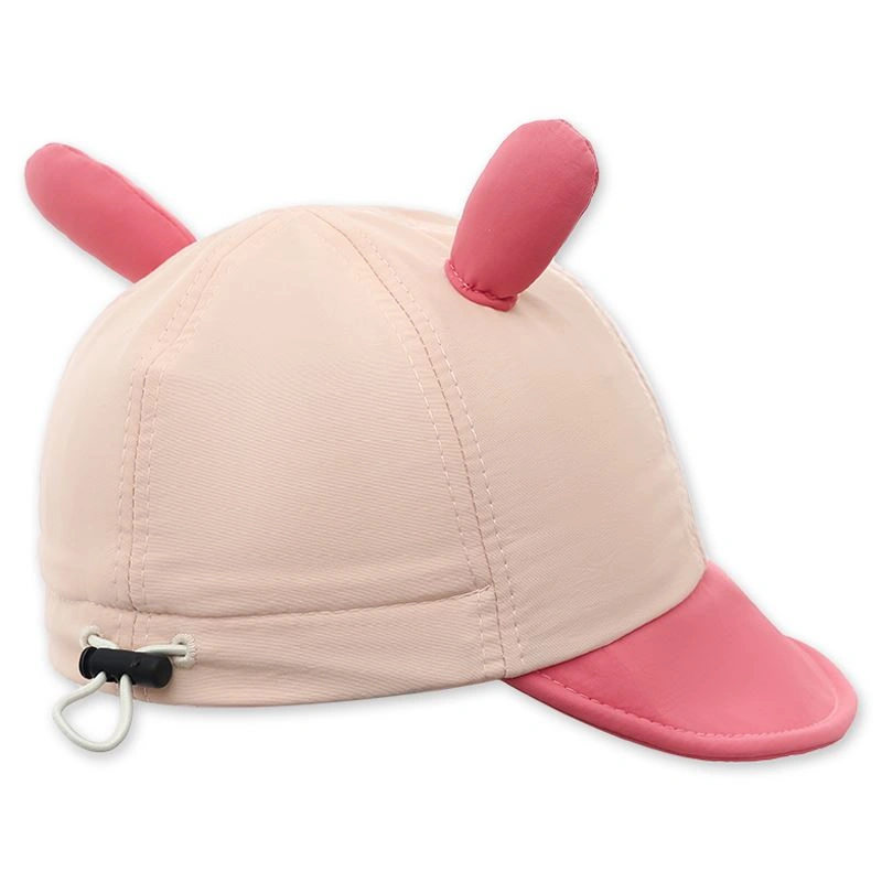 Nón kết cho bé TOP KIDS thêu thỏ màu hồng 3