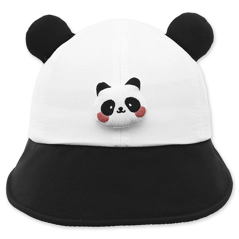 Nón kết cho bé TOP KIDS thêu gấu màu đen - trắng 2