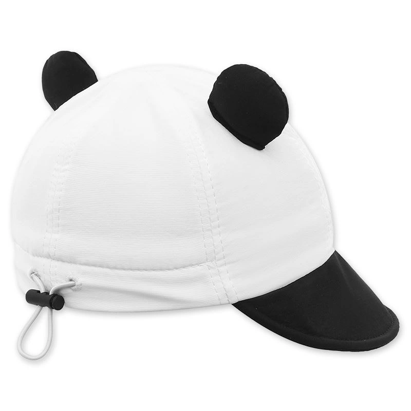 Nón kết cho bé TOP KIDS thêu gấu màu đen - trắng 3